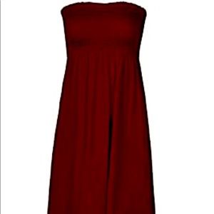 Strapless dress.  Beach cover up.